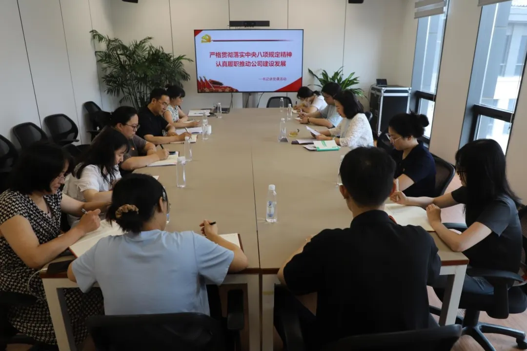 文创置业党支部召开深入贯彻中央八项规定精神学习教育动员部署会